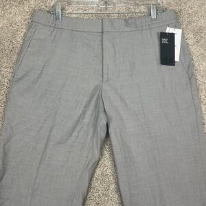 H&M Slim‎ Fit Dress Pants Size 36x29 Elastic Waistband Gray Business Casual NEW